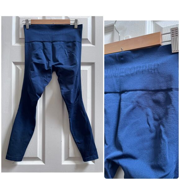 Tommie Copper Blue Size Large Knee and Hip Support Compression Leggings - Picture 1 of 11